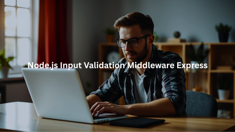 Node.js Input Validation Middleware Express