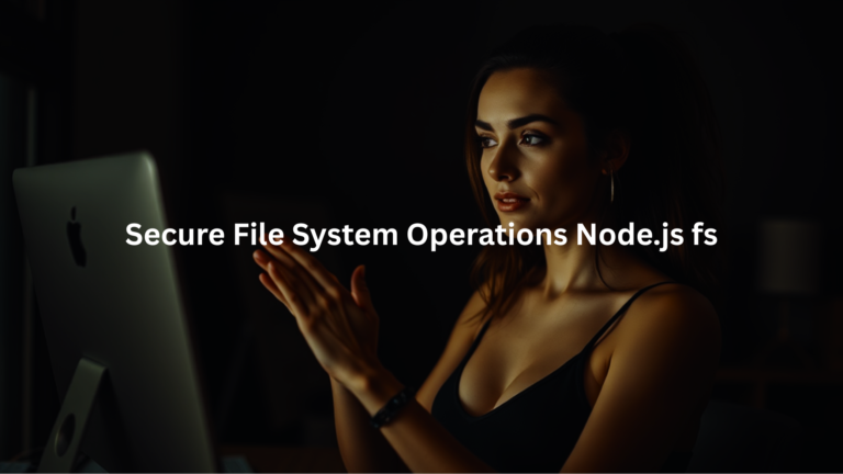 Secure File System Operations Node.js fs