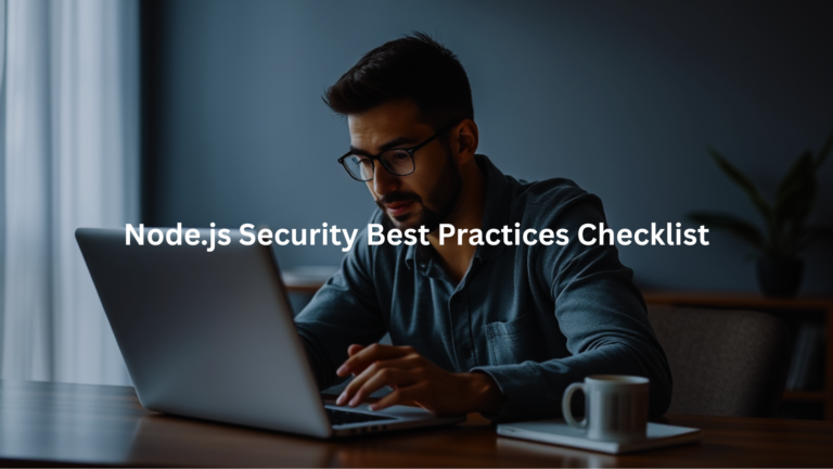 node js security best practices checklist