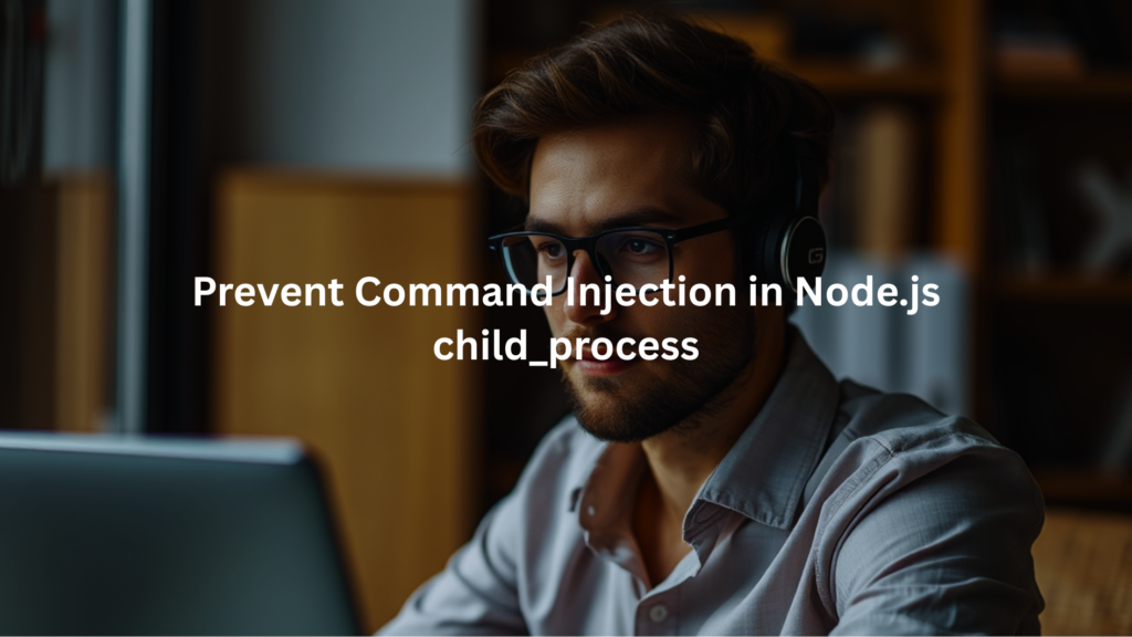 Prevent Command Injection in Node.js child_process