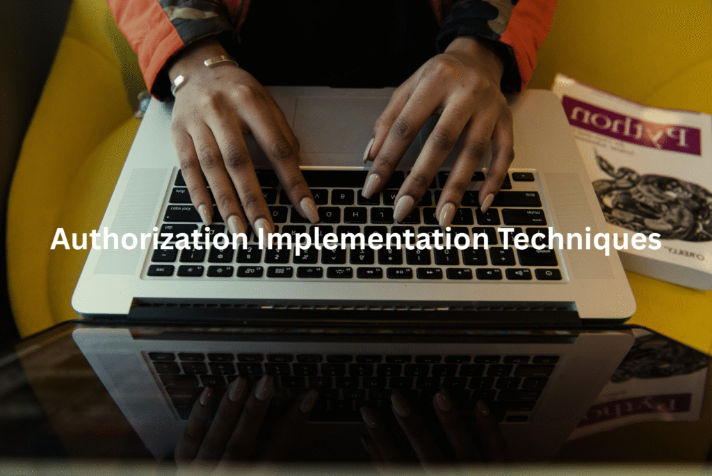 A person's hands typing on a laptop keyboard, implementing software development codes.