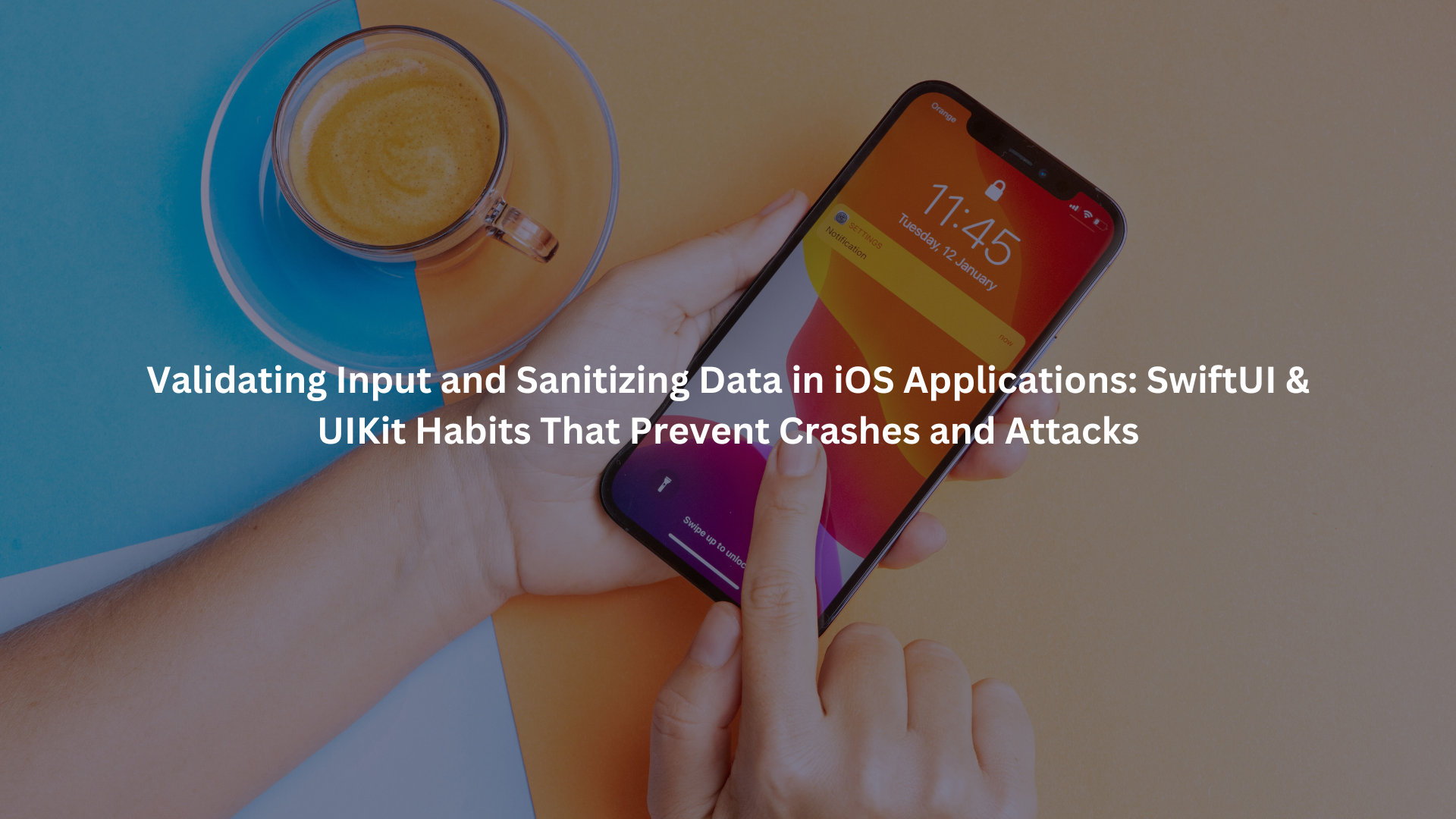 validating input sanitizing data ios application swift ui uikit