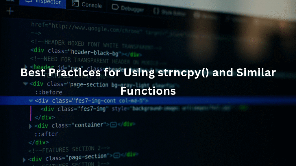 A close-up of a web browser's developer tools showing HTML code structure.