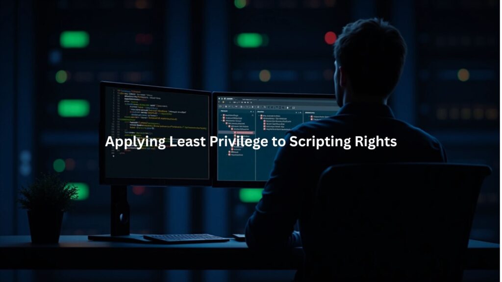 Implementing Least Privilege Approach for Script Execution in the IT Environment