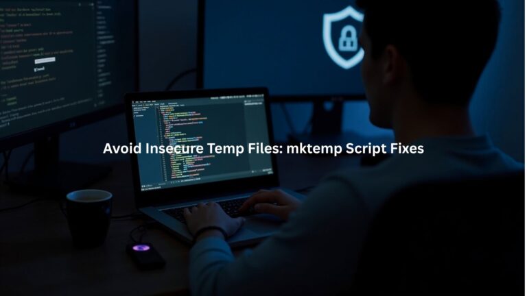 Avoid Insecure Temp Files: mktemp Script Fixes