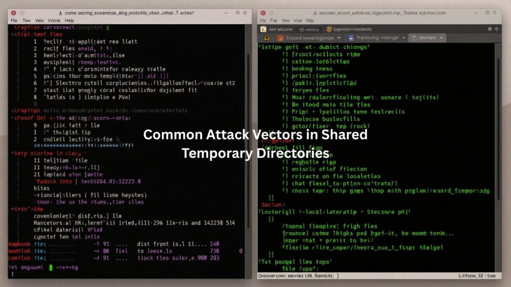 A side-by-side comparison of two terminal environments
