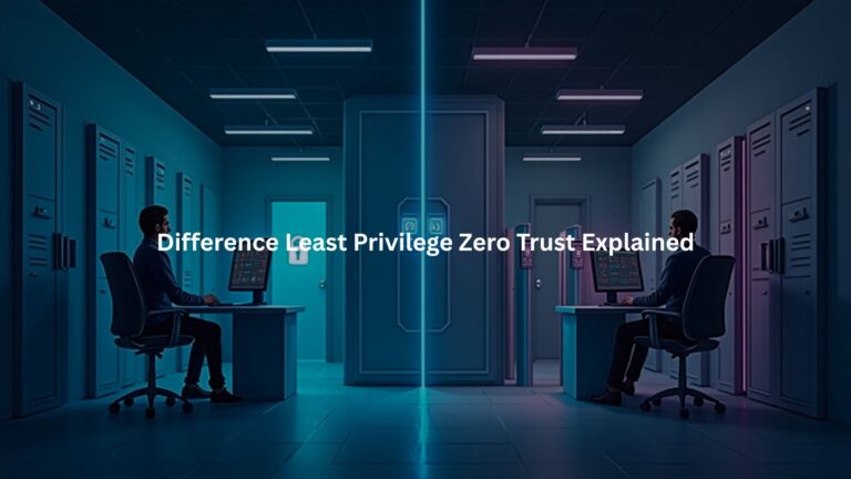 Difference Least Privilege Zero Trust Explained