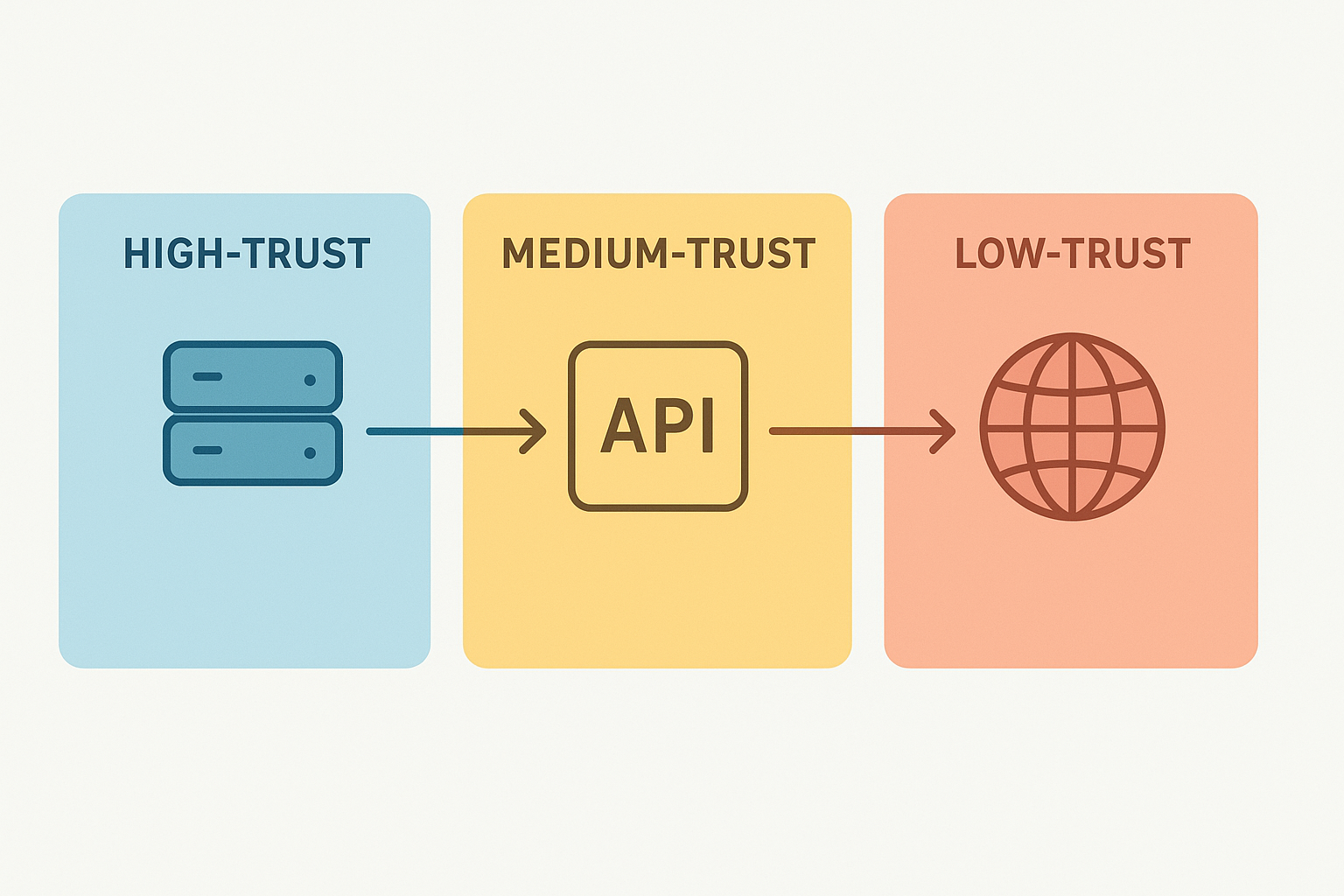 Navigating the trust landscape of API-driven applications through authentication, encryption, and access control.