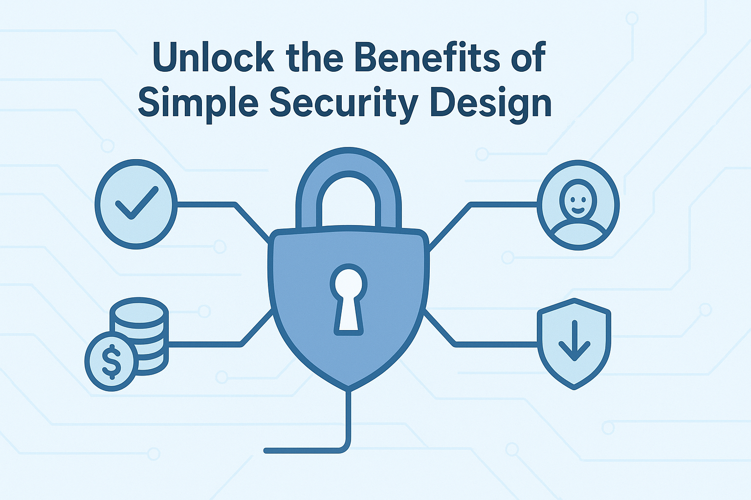 Uncomplicated security design delivers convenience and safeguards according to the image.