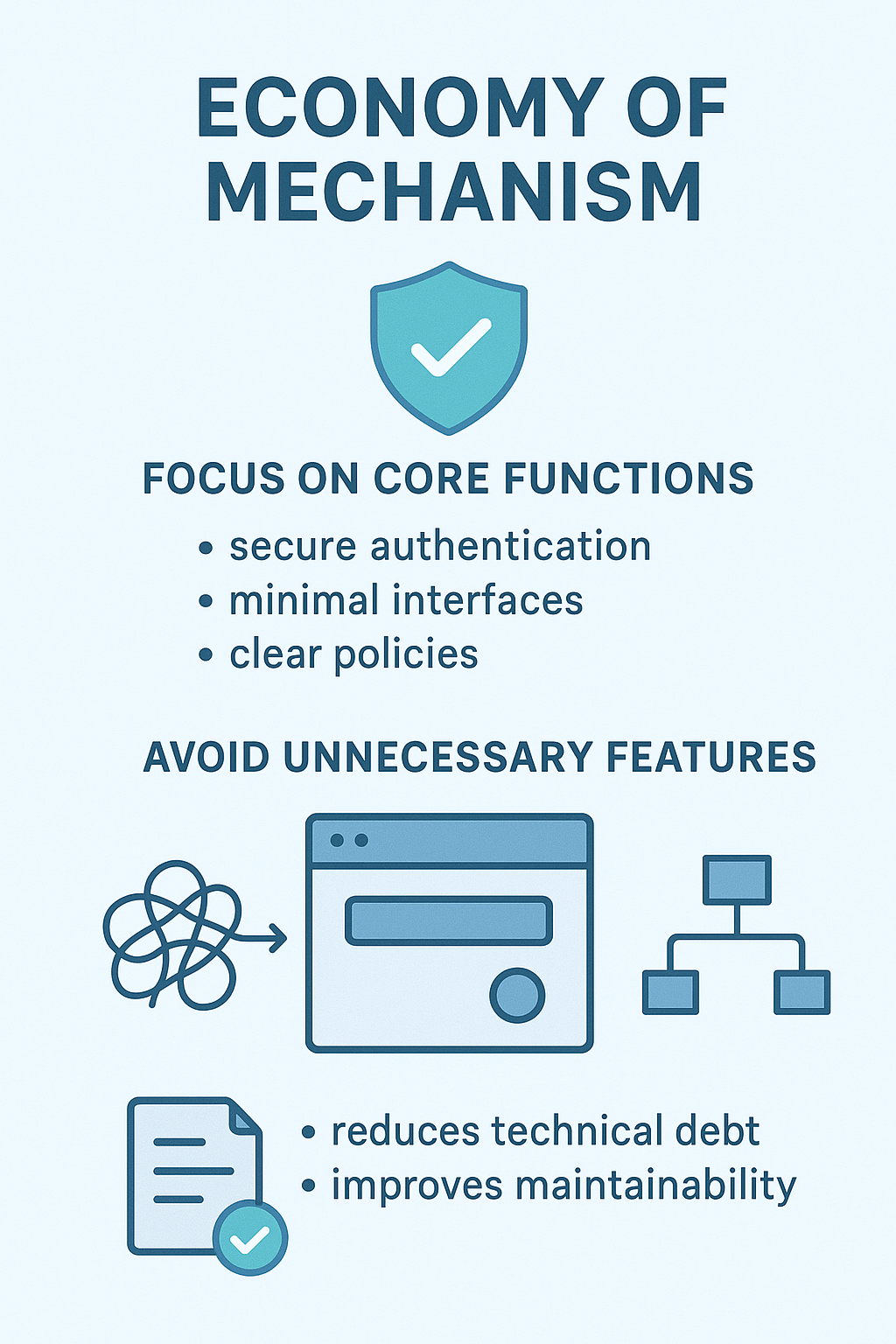 Minimizing unnecessary features in favor of a focused, simplified approach demonstrates [how simplicity improves security] through efficient safeguards.