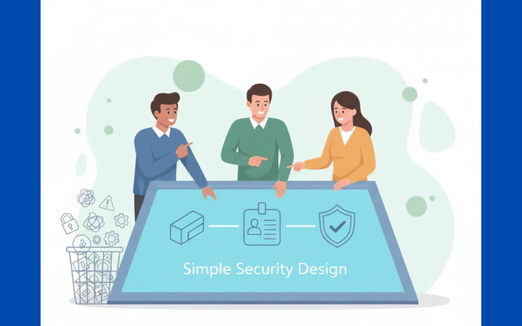 Collaborative security approach emphasizing simplicity and user-centric design.