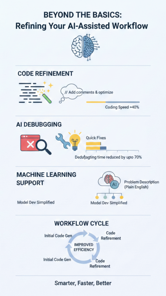 Beyond the basics - an overview of AI-powered techniques to optimize coding efficiency, speed, and problem-solving in the coding process.
