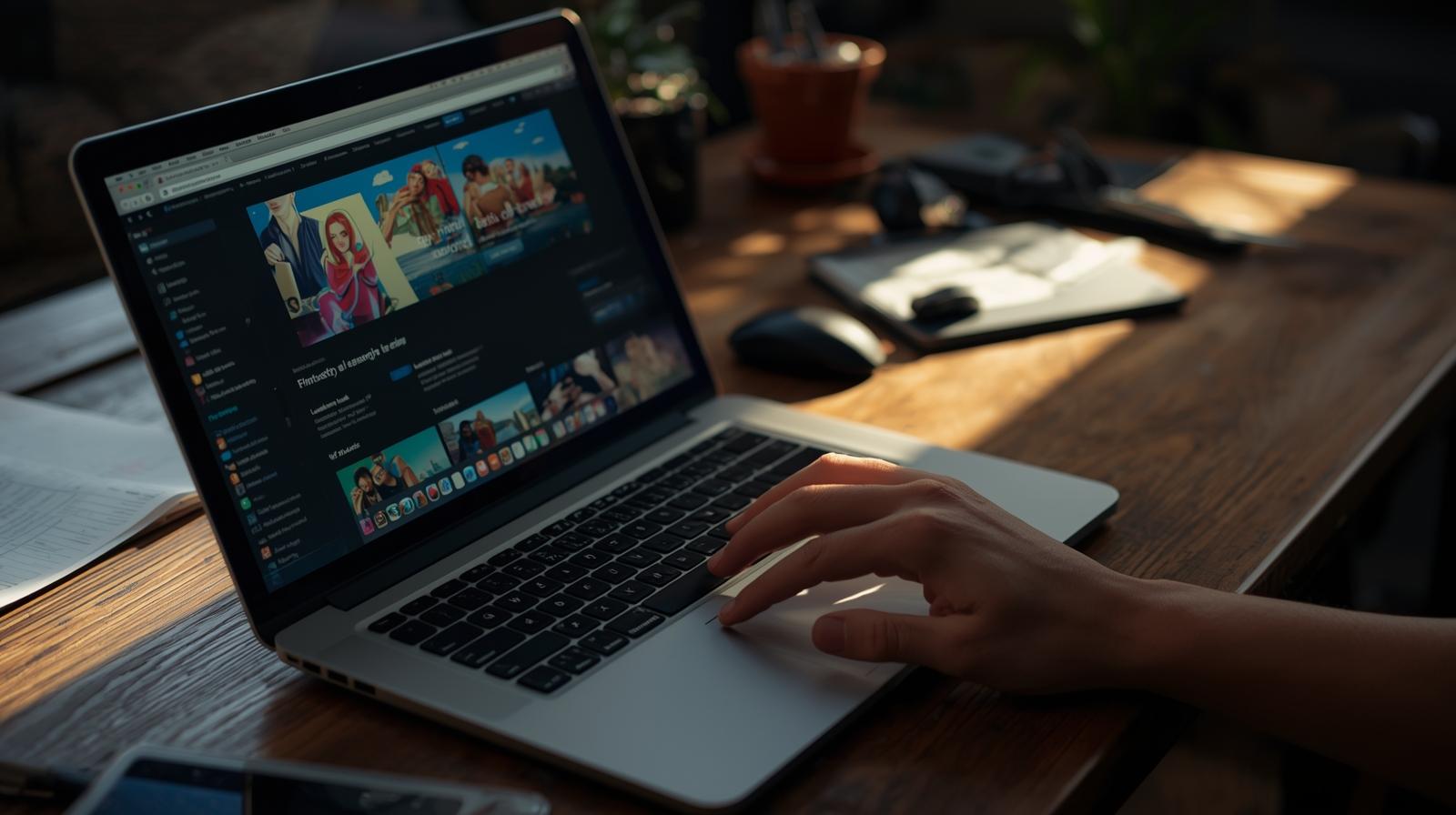 User working on laptop learning why iterative prompting yields better results for AI interactions at desk