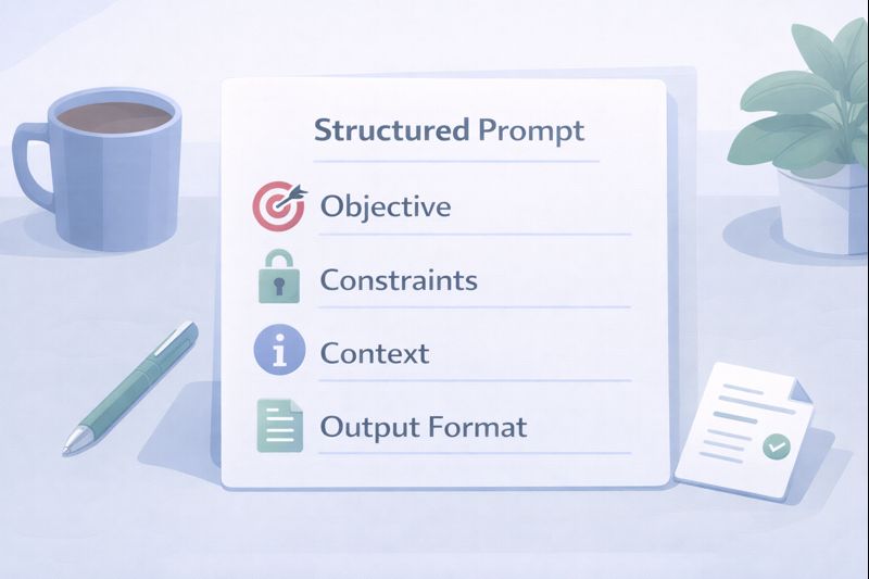 [why prompt clarity is so important] Structured prompts with clear objectives, constraints, and format guide AI to generate relevant, useful responses.