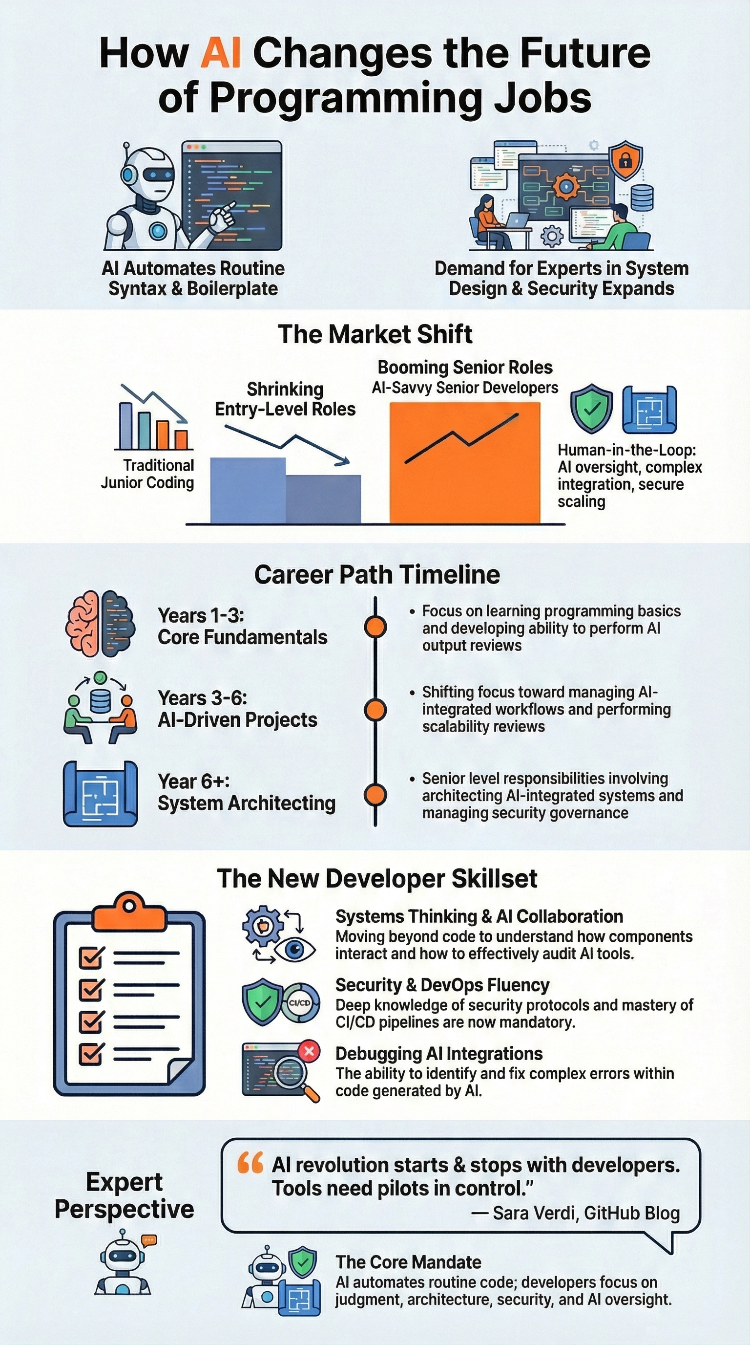 How This Changes the Future of Programming Jobs visualizing AI-driven shifts in skills and developer roles
