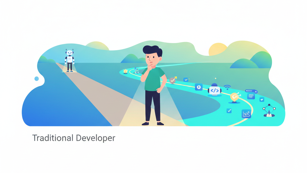 What is the career path for an AI-assisted coder working alongside an AI assistant to boost productivity