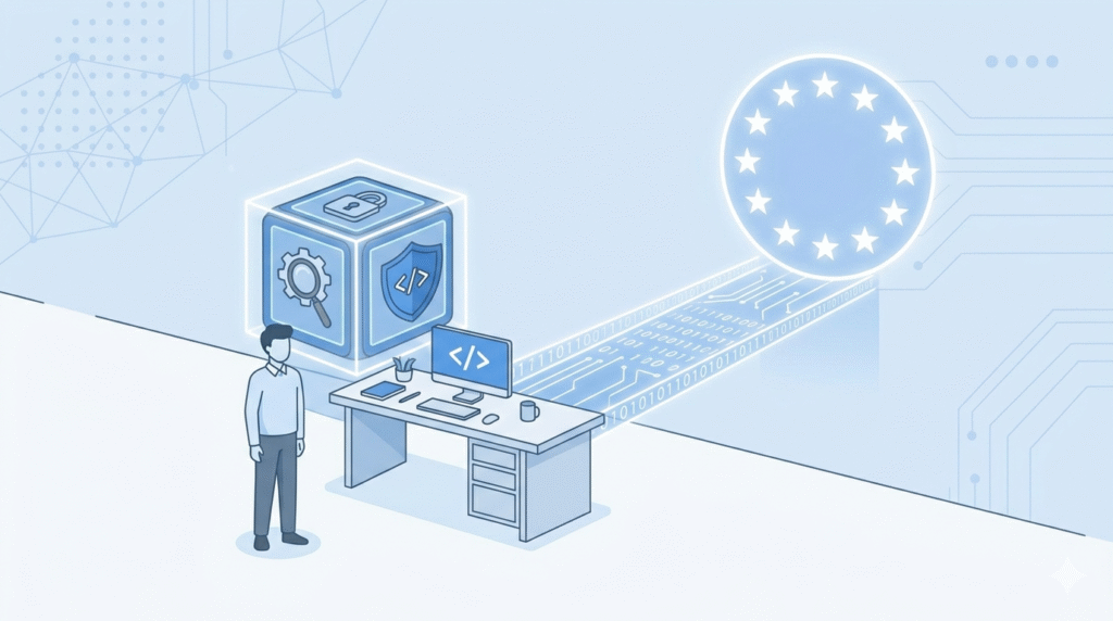 Developer achieving cyber resilience act compliance for developers with secure coding and EU market access.