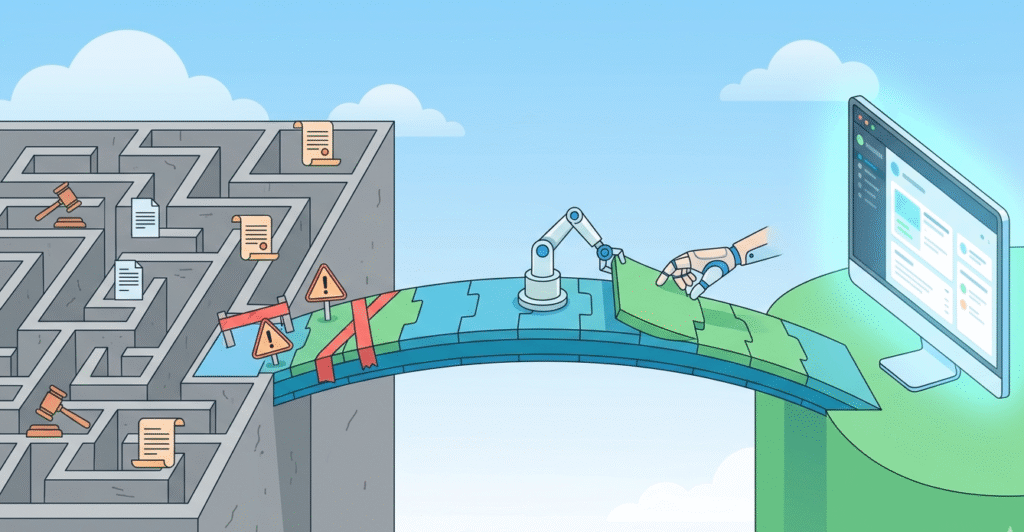 Digital blueprint protected by an EU shield, representing the secure coding EU regulatory context.