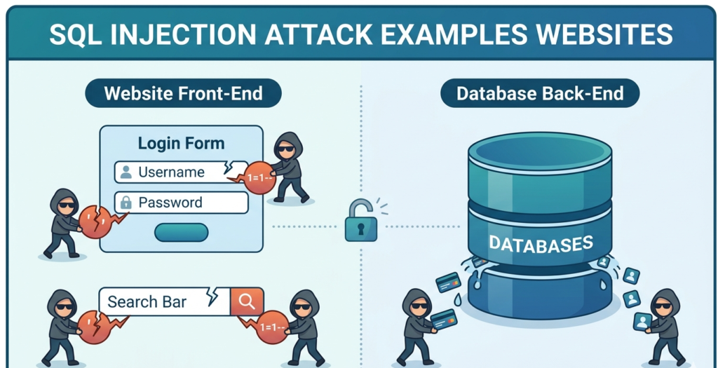 SQL Injection Attack Examples Websites