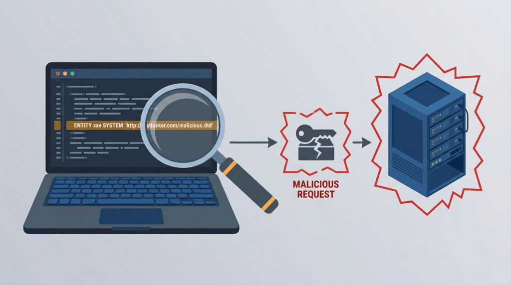 XML External Entity (XXE) Prevention alert detecting unauthorized server access and unauthorized data exfiltration to cloud.