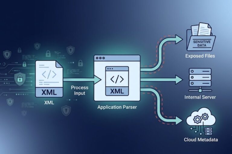 Impact of successful XXE attack exposing sensitive files, internal servers, and cloud metadata