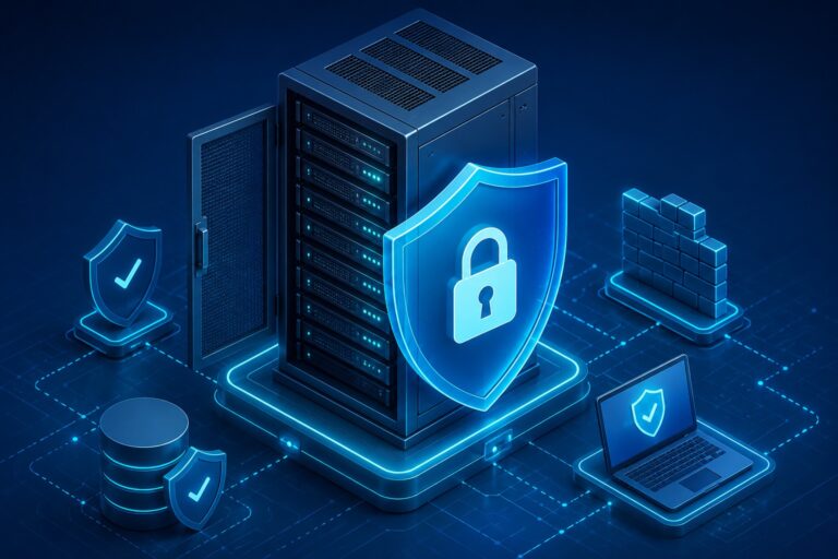 llustration of system hardening to mitigate default settings security risks.