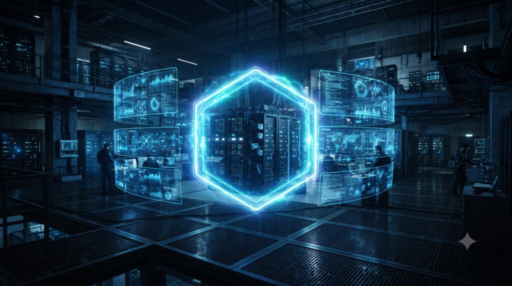 Conceptual representation of an isolated testing lab for software vulnerabilities. 