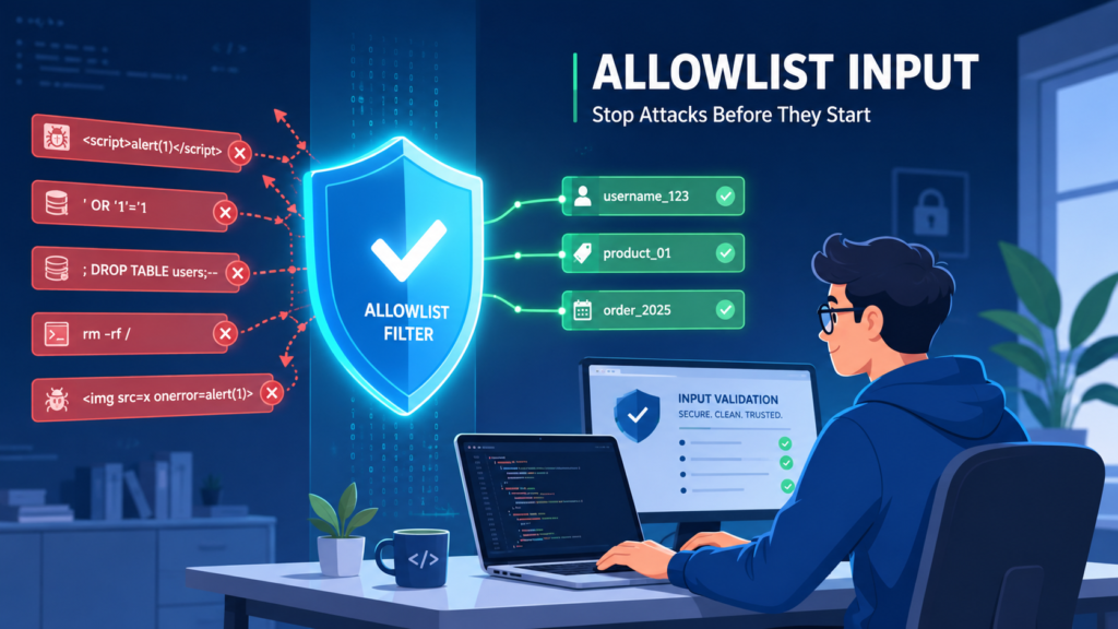 The Security Benefits Allowlisting Input: The Smartest Way to Stop Attacks Early