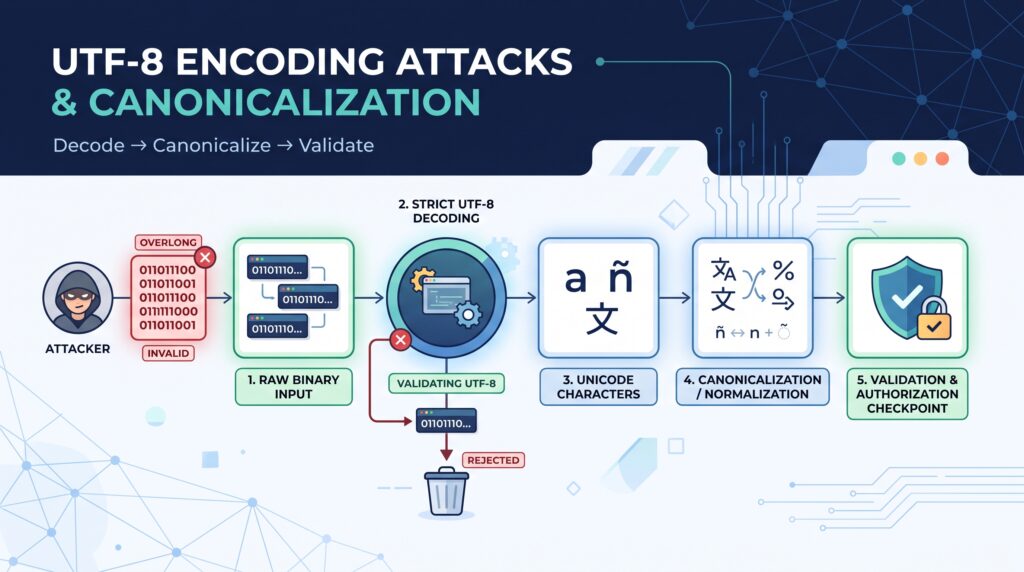 UTF 8 Encoding Attacks Canonicalization: A Simple Guide 