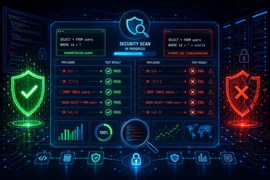 Testing Parameterized Queries Effectiveness Sql Injection Security